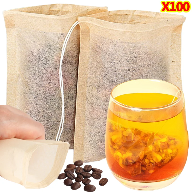 Nettle Leaf Tea - 100 Stuks Theezakjes Met Trekkoord Filter