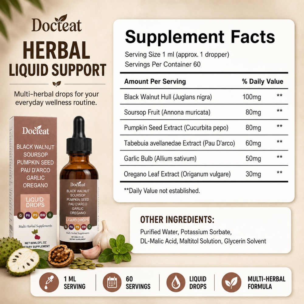 Docteat Black Walnut Soursop L - Herbal Wellness Drops recensie en prijs