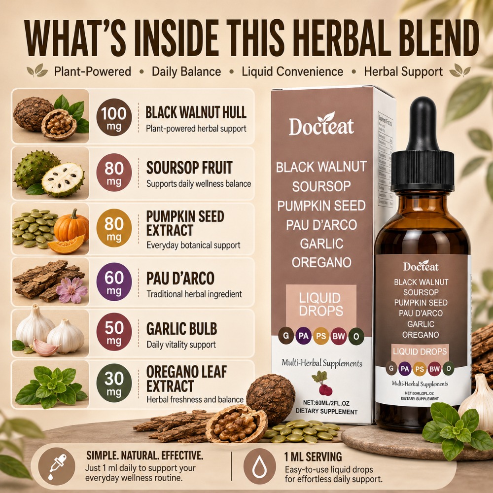 Docteat Black Walnut Soursop L - Herbal Wellness Drops recensie en prijs