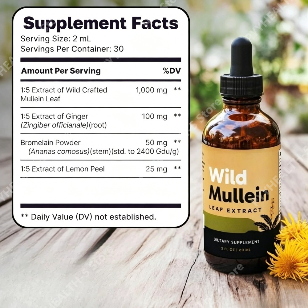 Wild Mullein Bladdruppels met  - Herbal Wellness Drops recensie en prijs