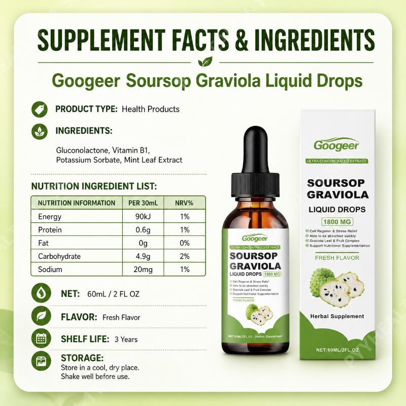 Zuurzak Graviola Blad- en Frui - Herbal Wellness Drops recensie en prijs