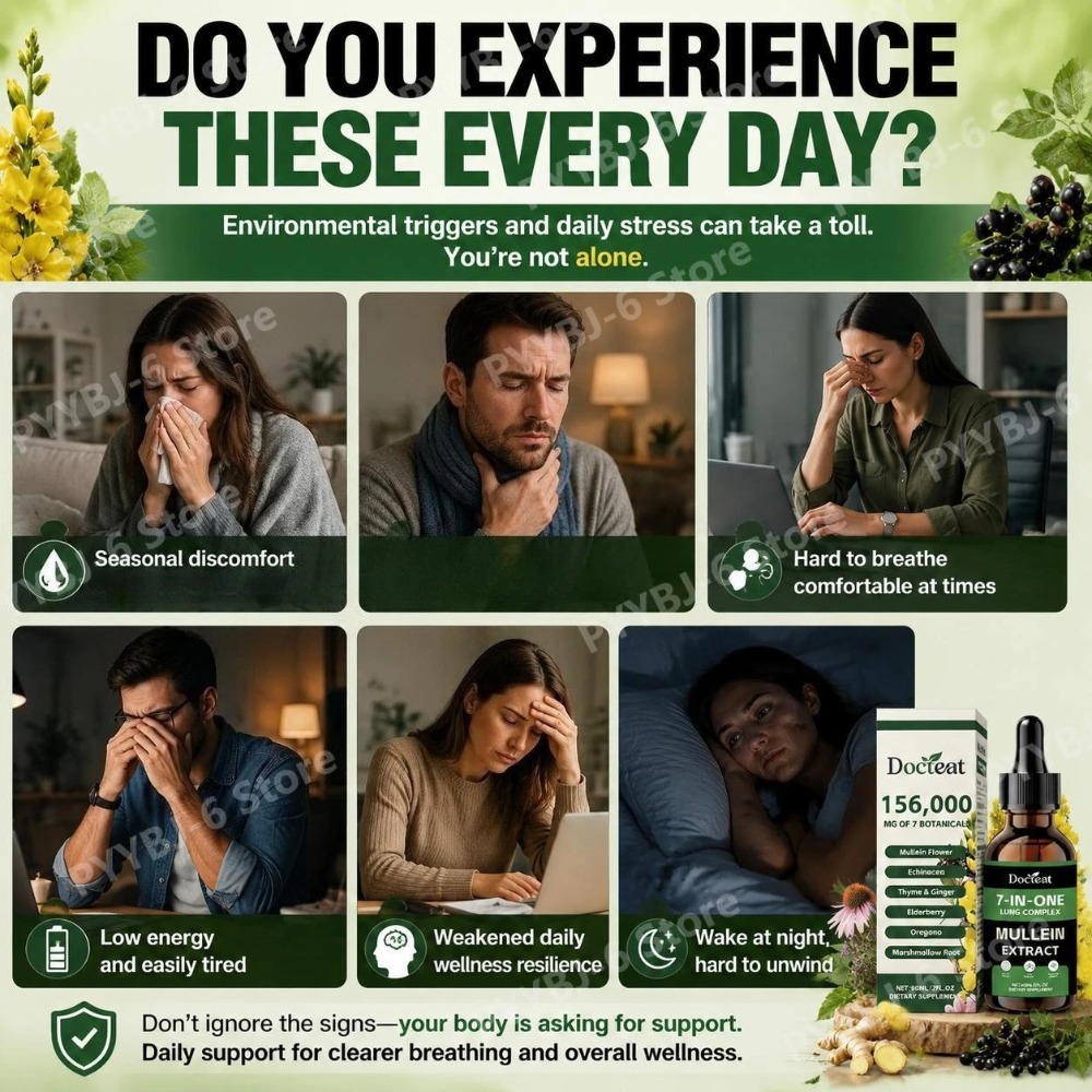 Docteat 7-in-1 Mullein Extract - Herbal Wellness Drops recensie en prijs
