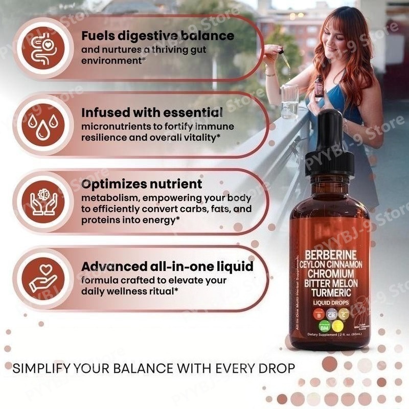 Berberine Chroom Kurkuma Ginse - Herbal Wellness Drops recensie en prijs